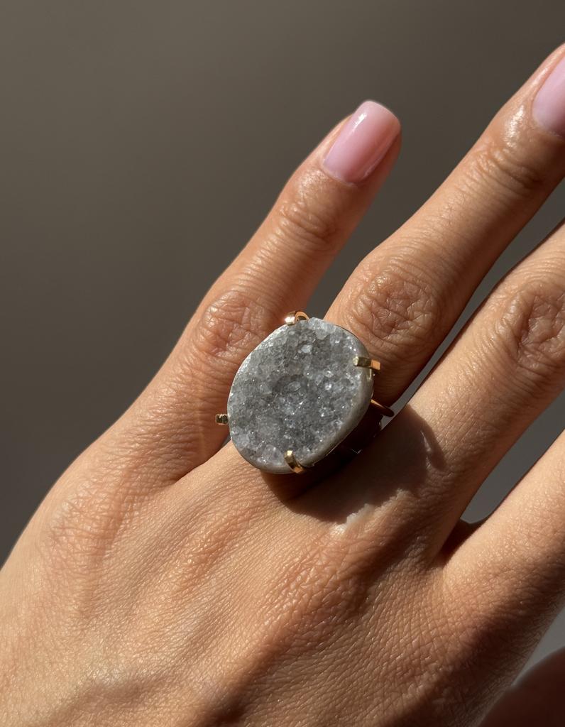 Кольцо с агатом