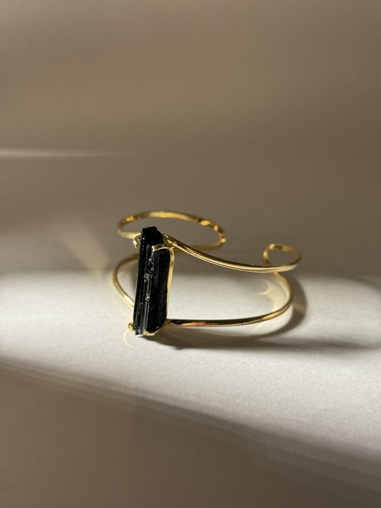 Браслет с черным турмалином