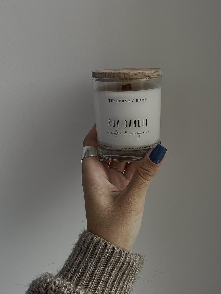 Свеча АМБРА И ПАЧУЛИ 250 мл