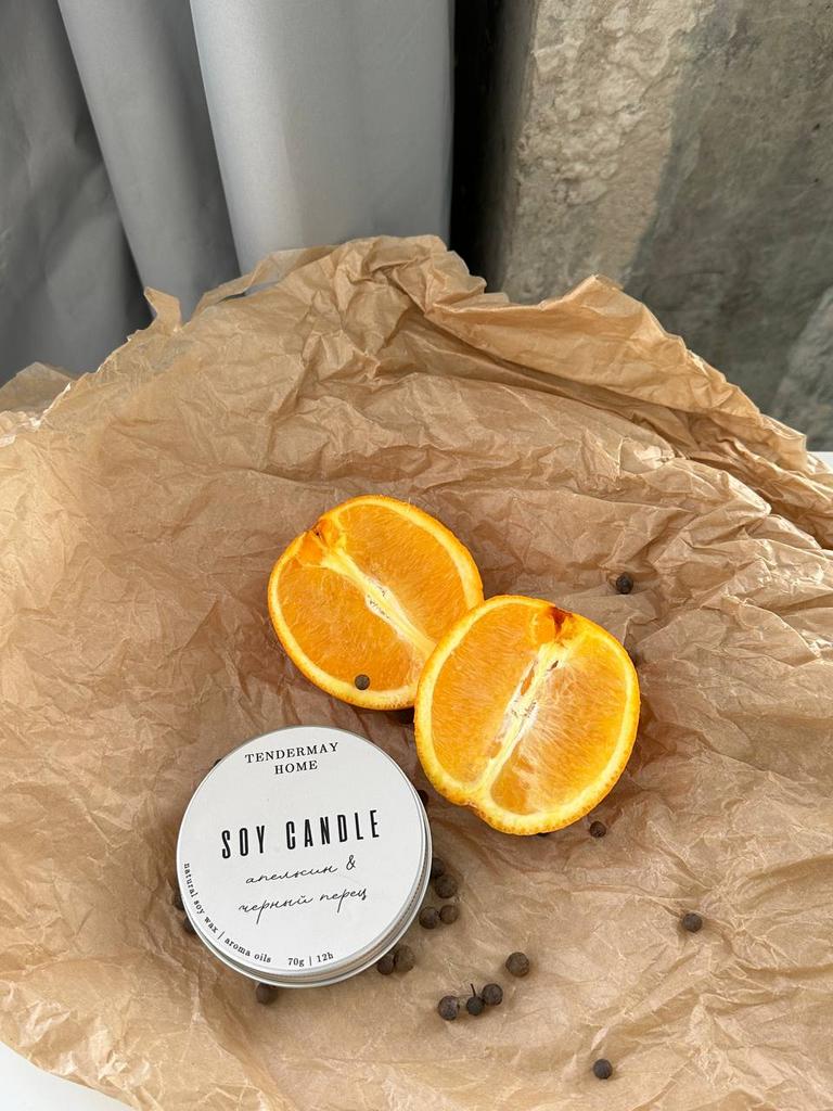 Travel свеча АПЕЛЬСИН И ЧЕРНЫЙ ПЕРЕЦ 70мл