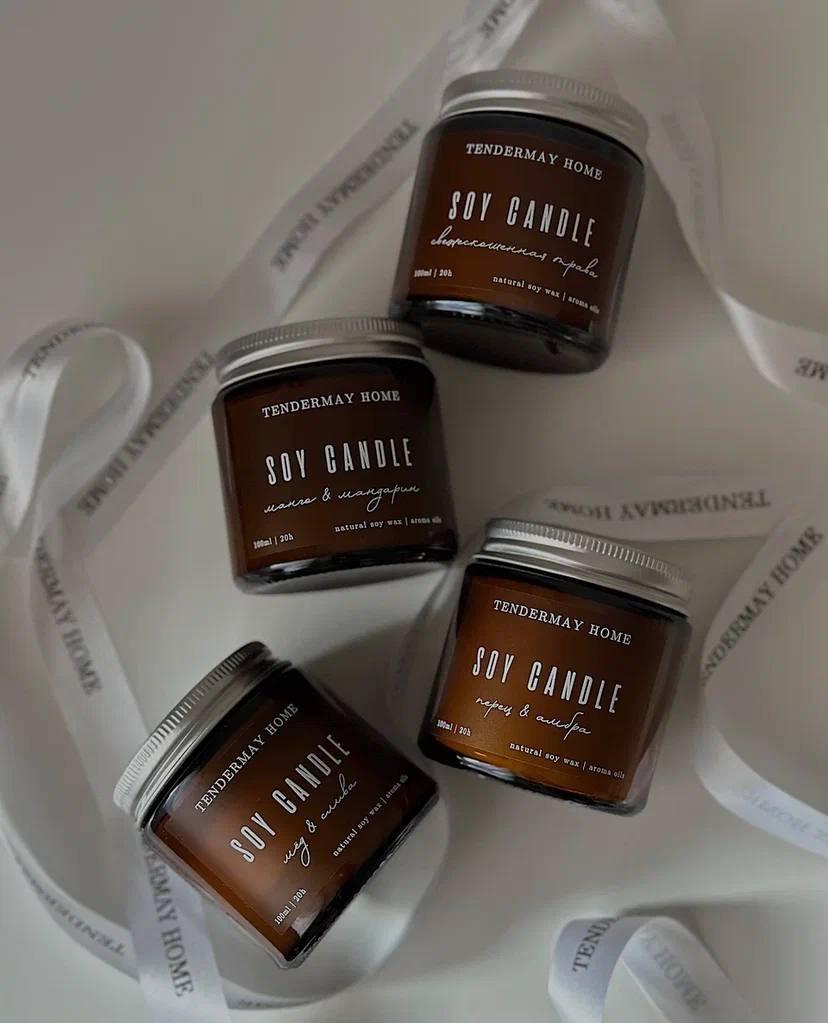 Свеча ПЕРЕЦ И АМБРА 100 мл