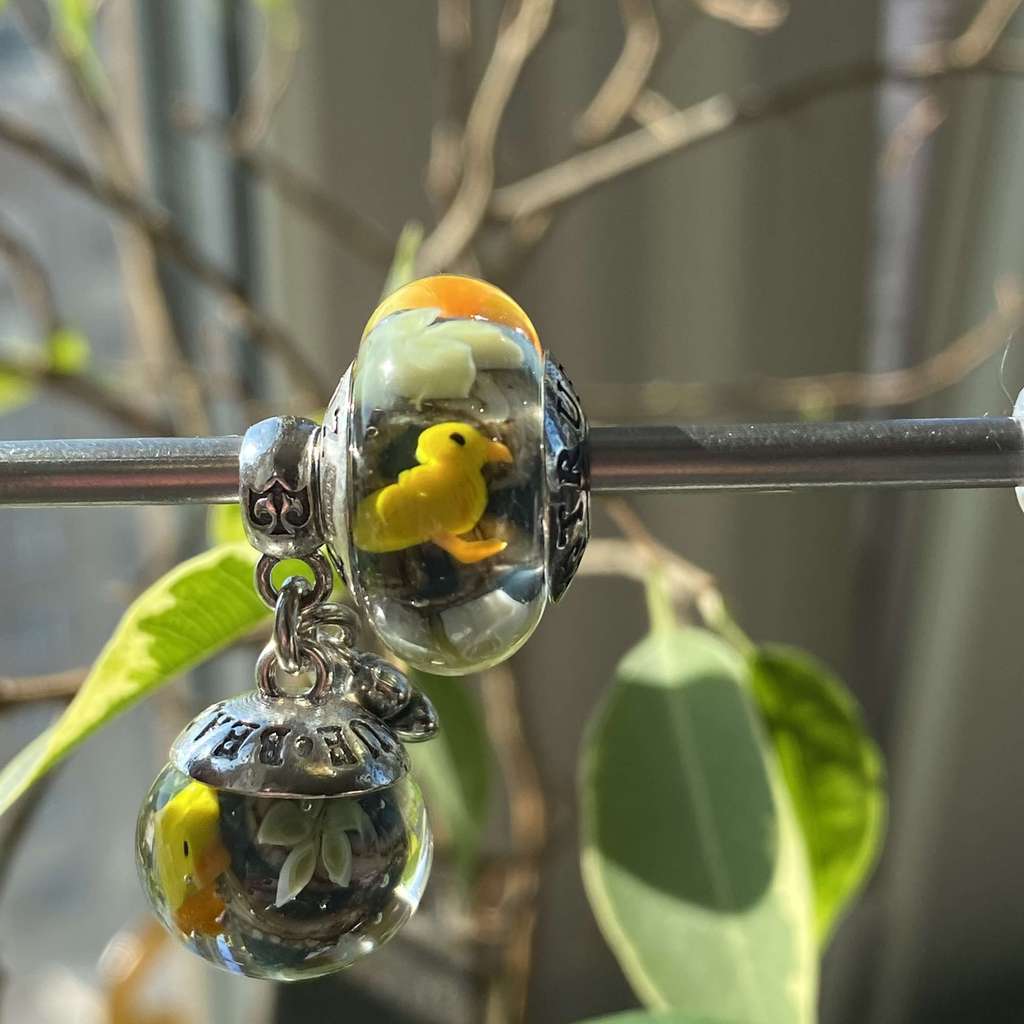 AQUARIUM SET 19 birds on opal grey