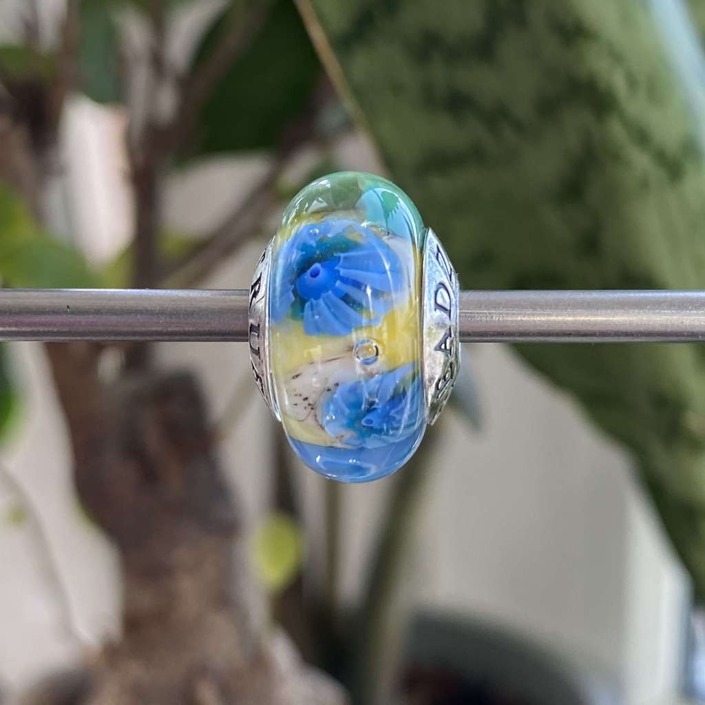 AQUARIUM  27 blue flowers on sunlight spot