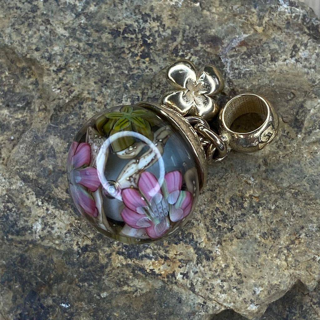 MTO Aquarium GOLD DANGLE with Clover Choose Your Style