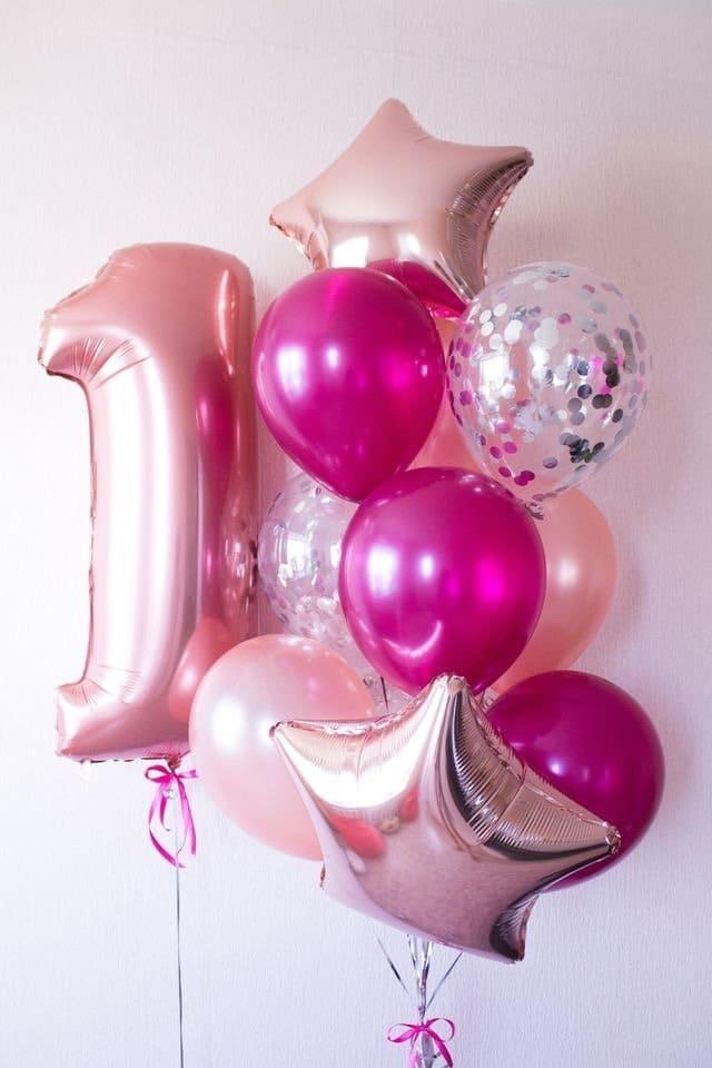 фото розовых шаров девочке