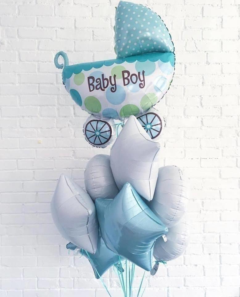 фото шаров на выписку мальчика