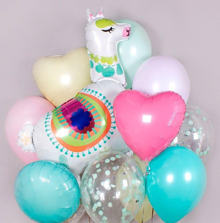 шарики для девочки лама альпака