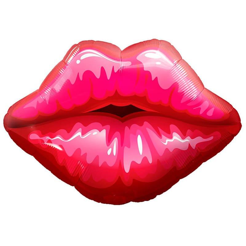 фото пример фольгированного шара в виде губ