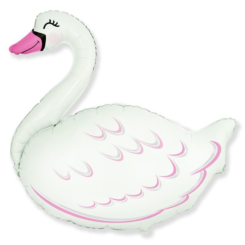 Фольгированный шар "Белый лебедь"