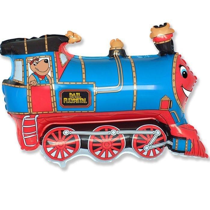 фото шар в виде паровоза