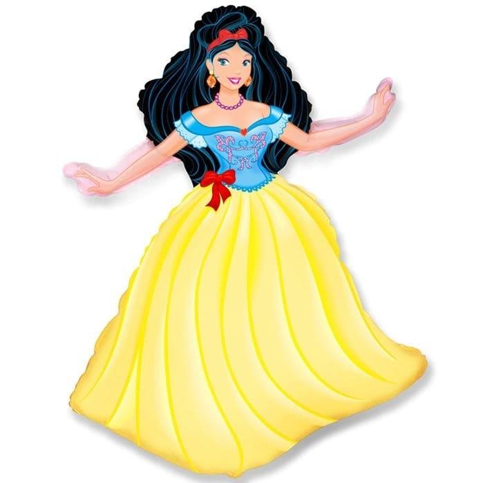 Фольгированный шар "Принцесса в желтом"