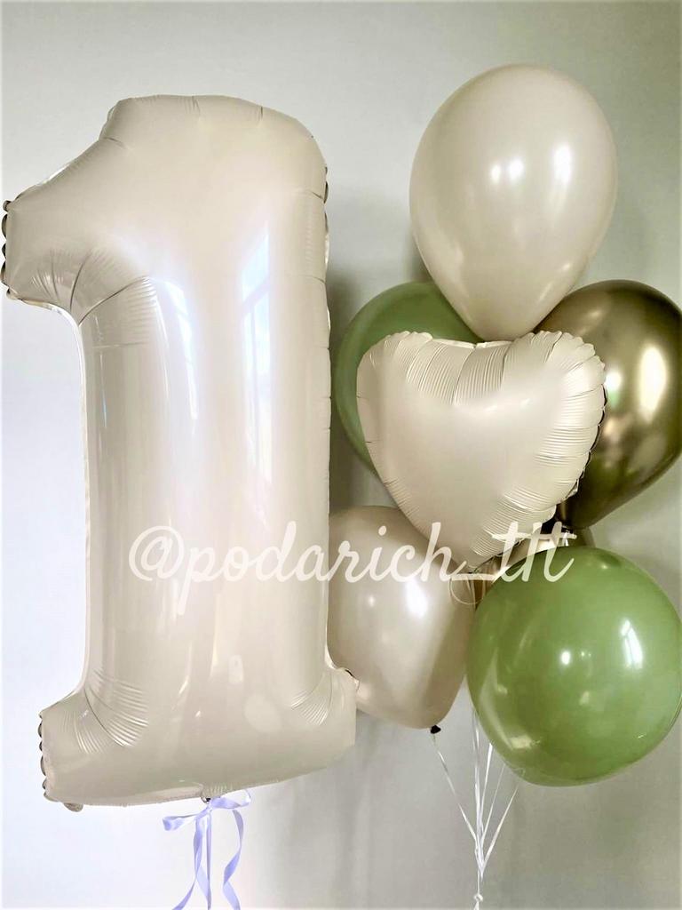 фото шарики шаром-единицей в зелёных тонах