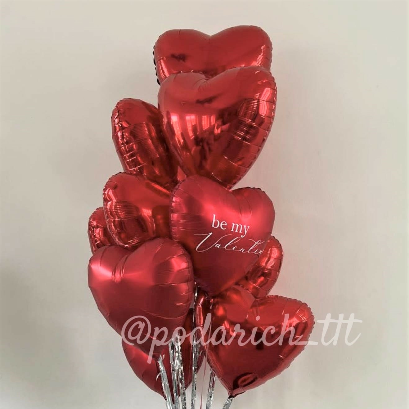 фотография шаров для девушки на 14 февраля