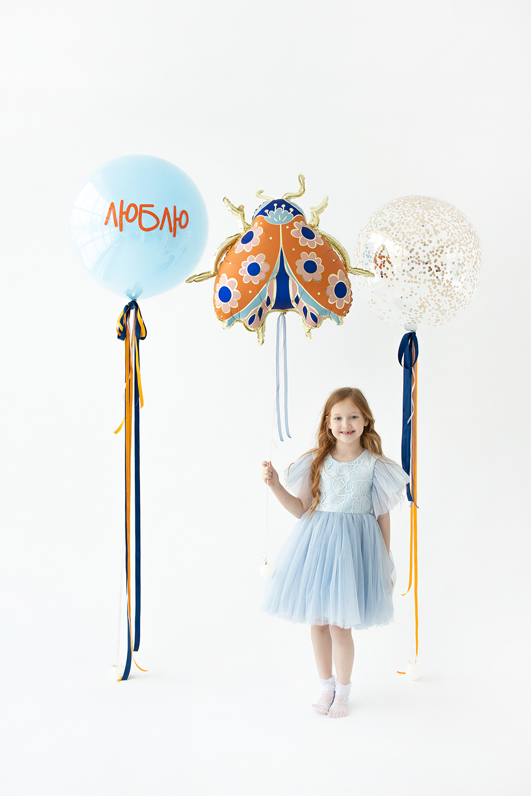 Набор Шаров Божья коровка девушке, девочке ,8 Марта