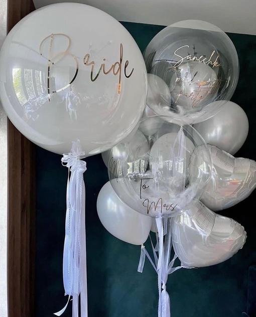 фотография гелиевые шары в квартире на девичник