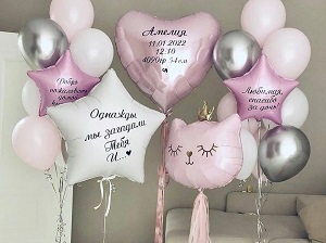 Воздушные шары на выписку