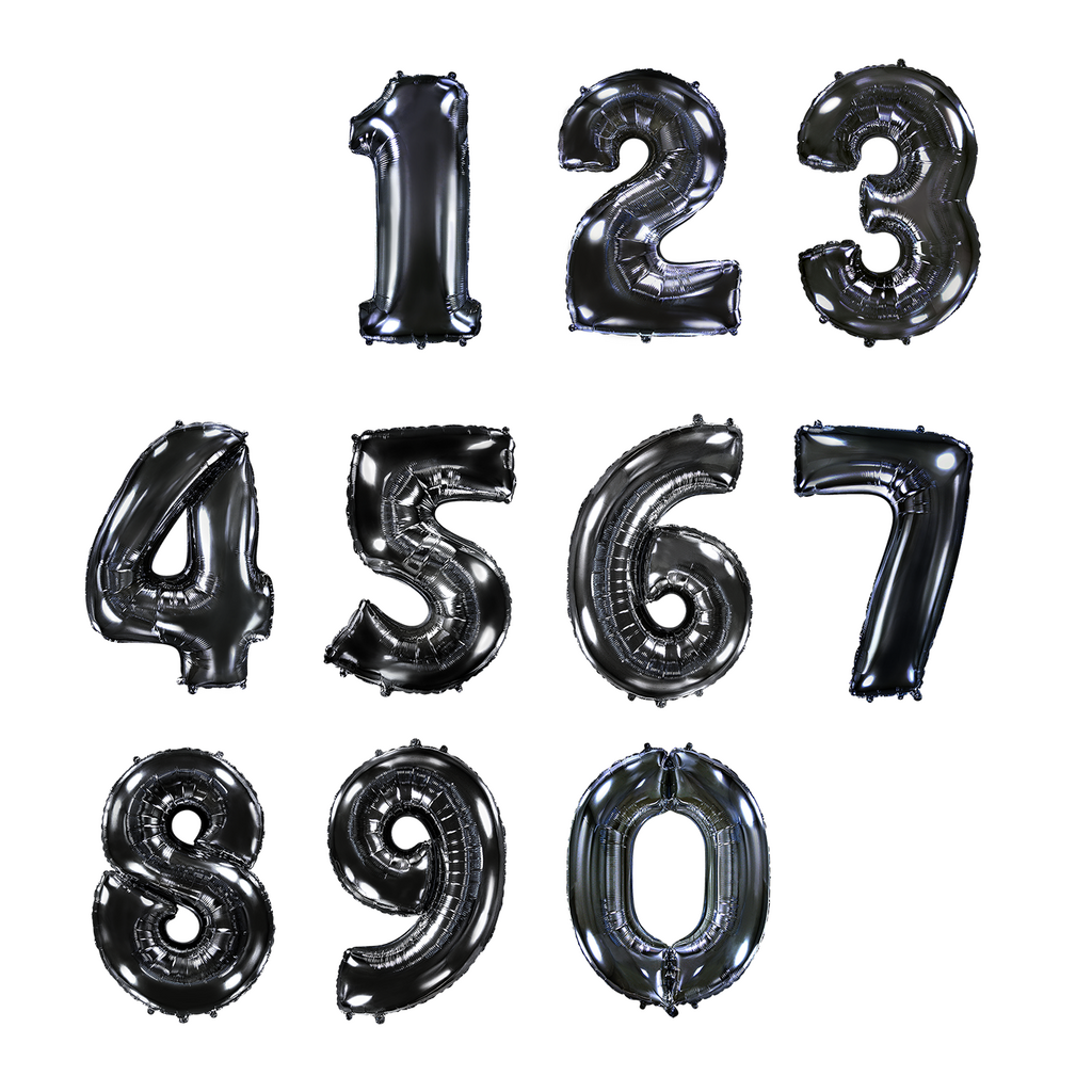 Фольгированные цифры (Черный)