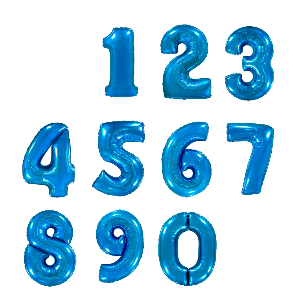 Фольгированные цифры (Синий)