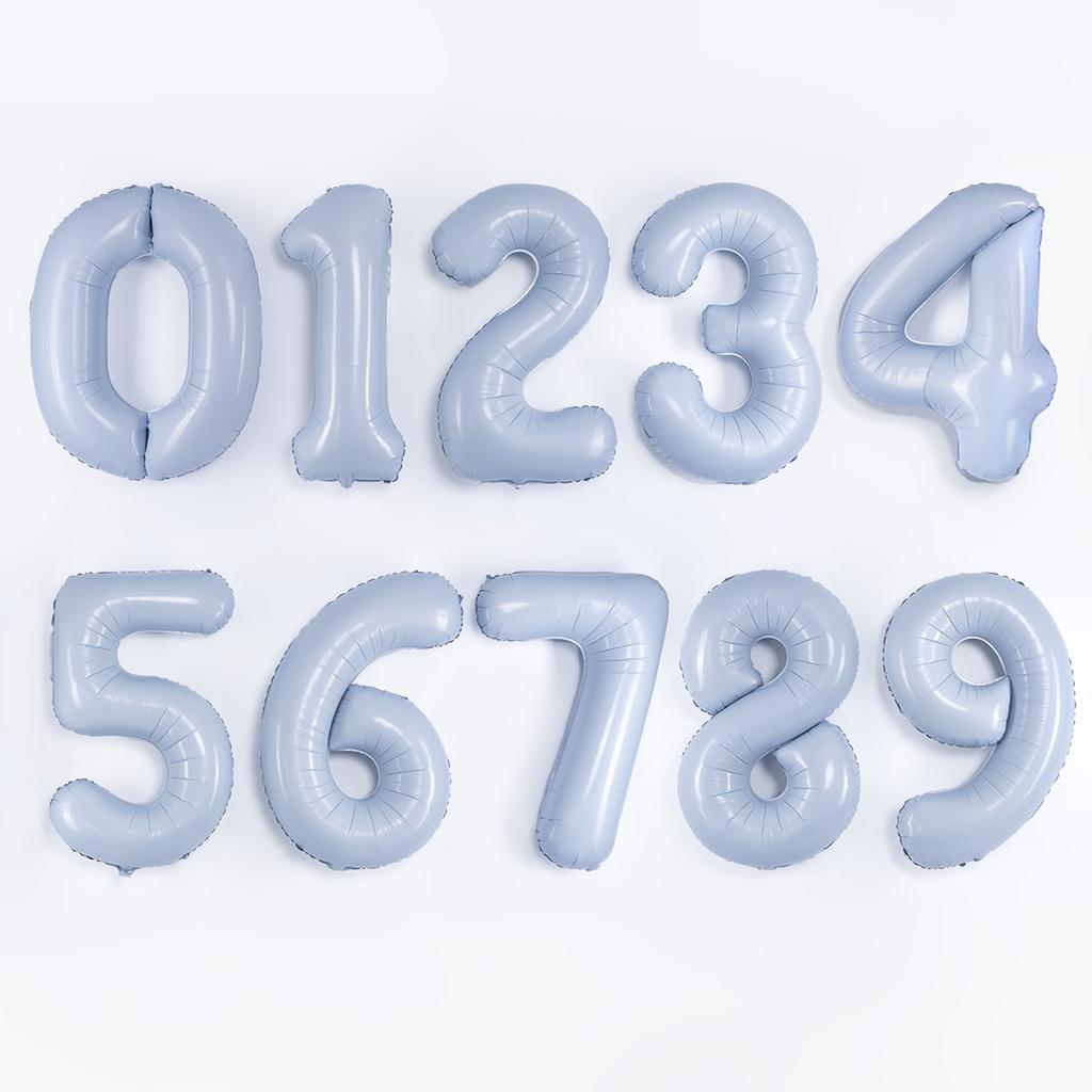 Фольгированные цифры (Небесно-голубой)