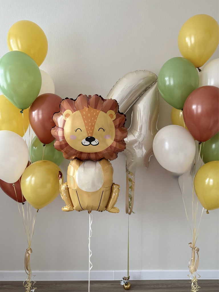 Cет шаров на выписку "Львенок"