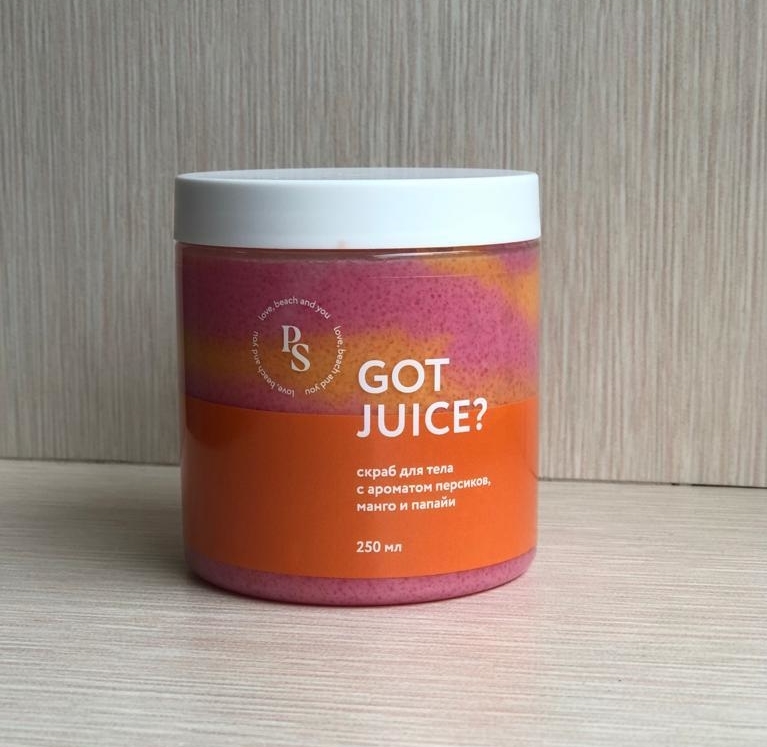 Скраб для тела GOT JUICE? с ароматом персиков, манго и папайи