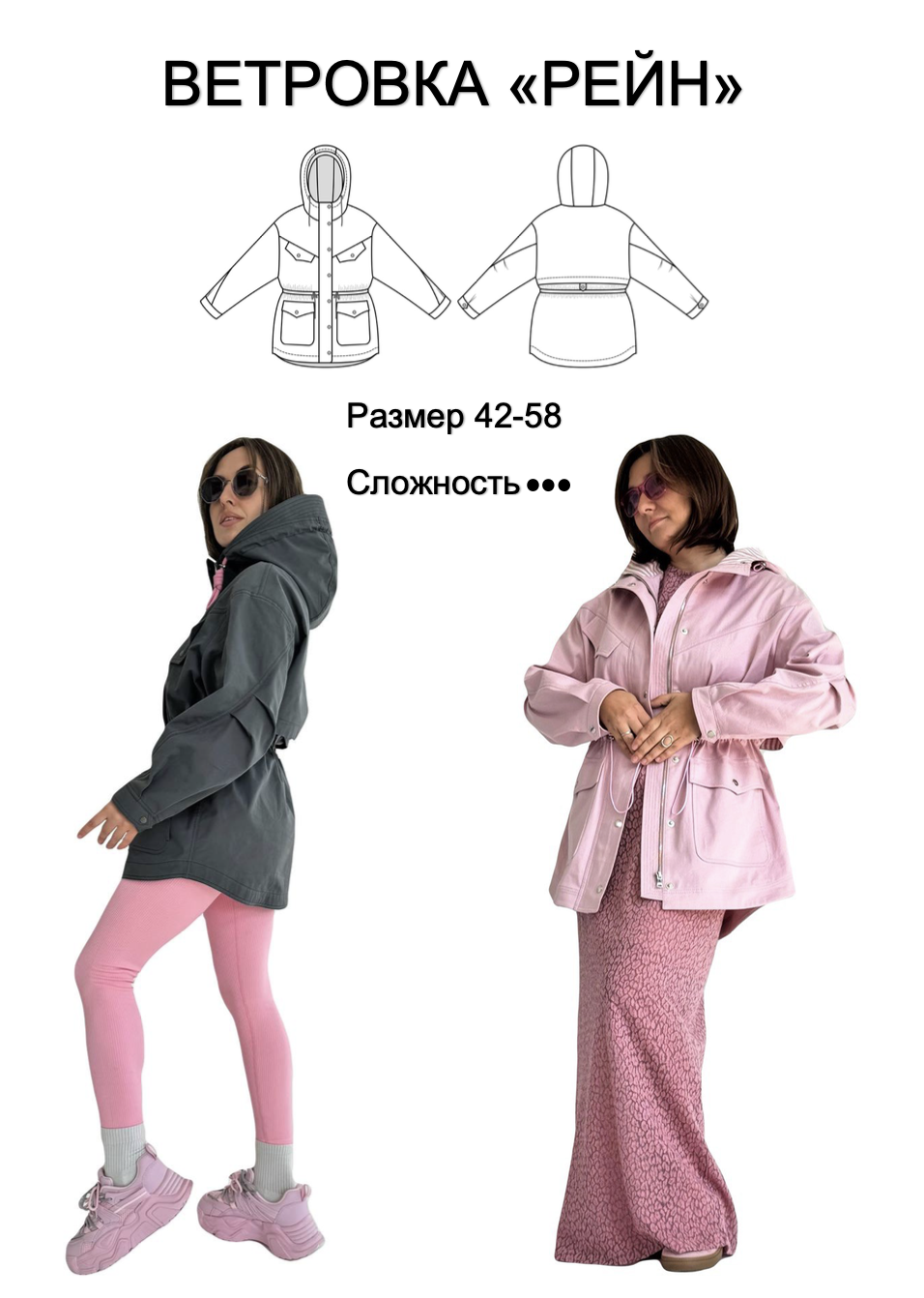 Выкройка ветровки «Рейн»