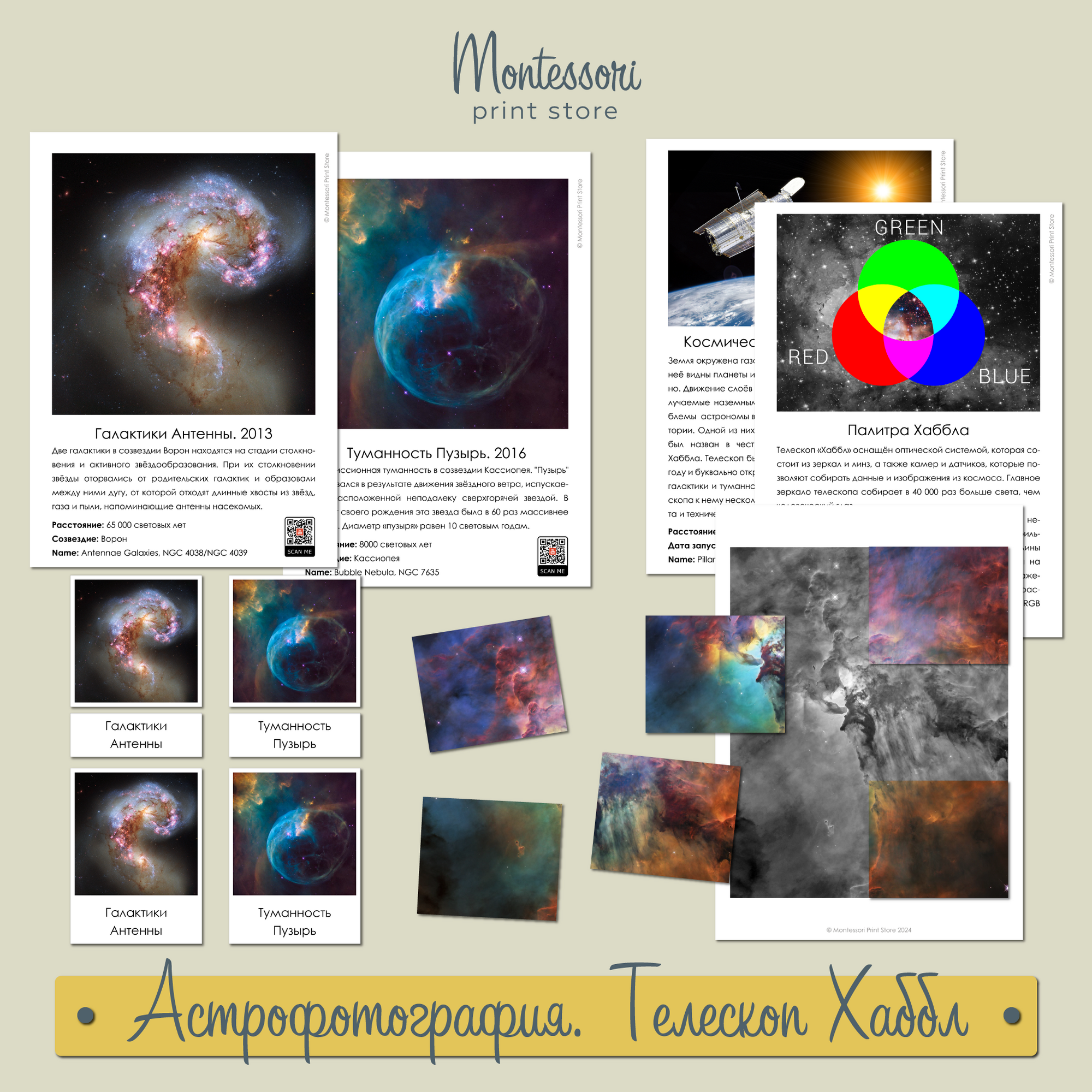 Астрофотография. Телескоп Хаббл - Космос Монтессори купить и скачать