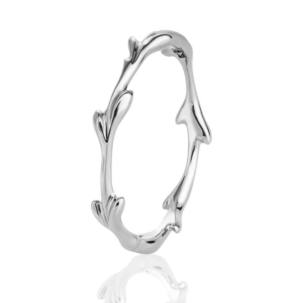 Кольцо "Веточка" из платины