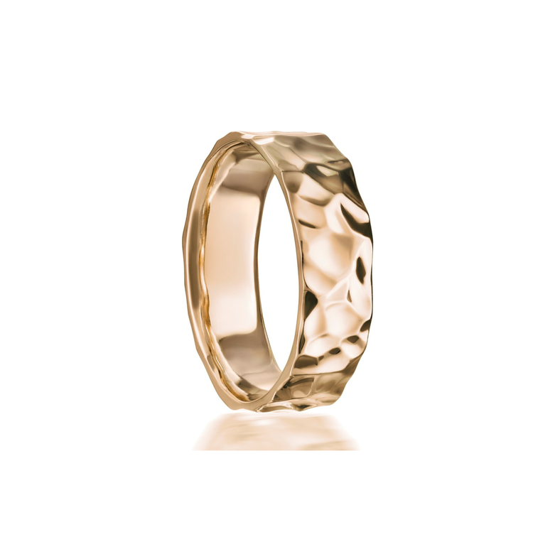 Кольцо "Волны" из красного золота (от 3,5 мм)