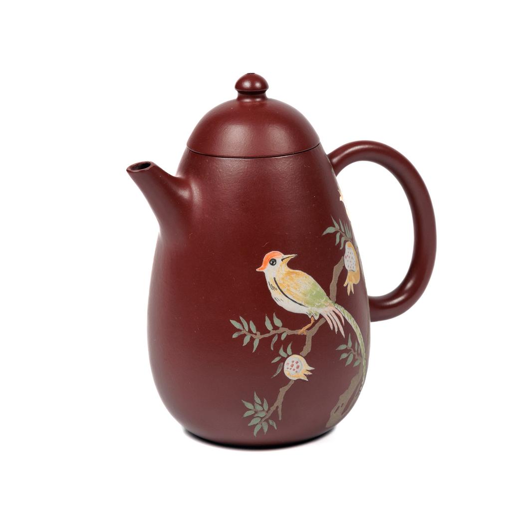 Чайник Гао Лун Дань «Птица и плоды граната» Чжу Ни, 170 мл