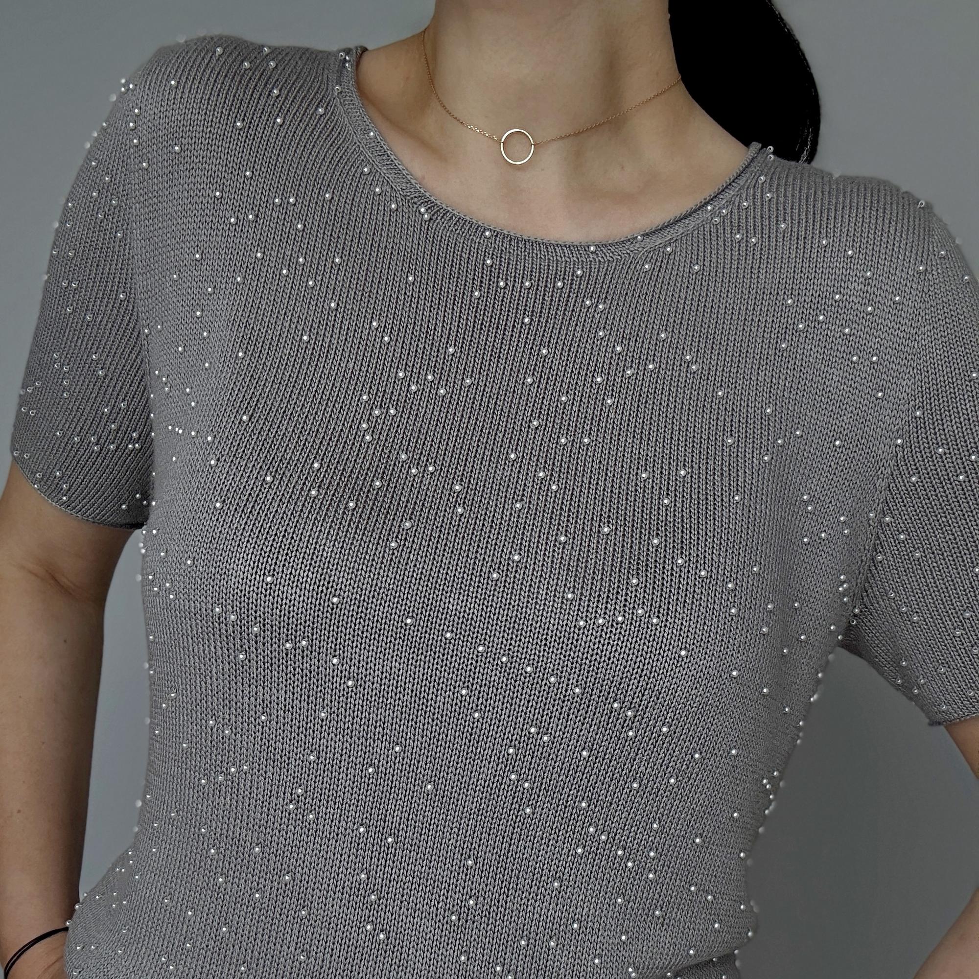 футболка спицами