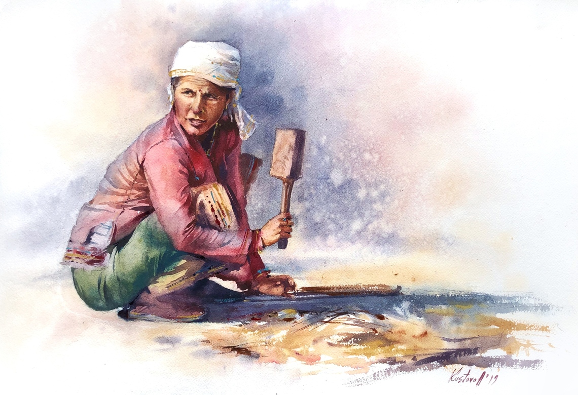 Painting “Nepal Woman  ”