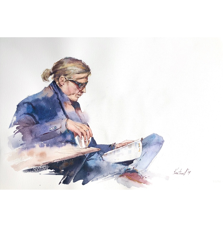 Painting “Slovenian man”