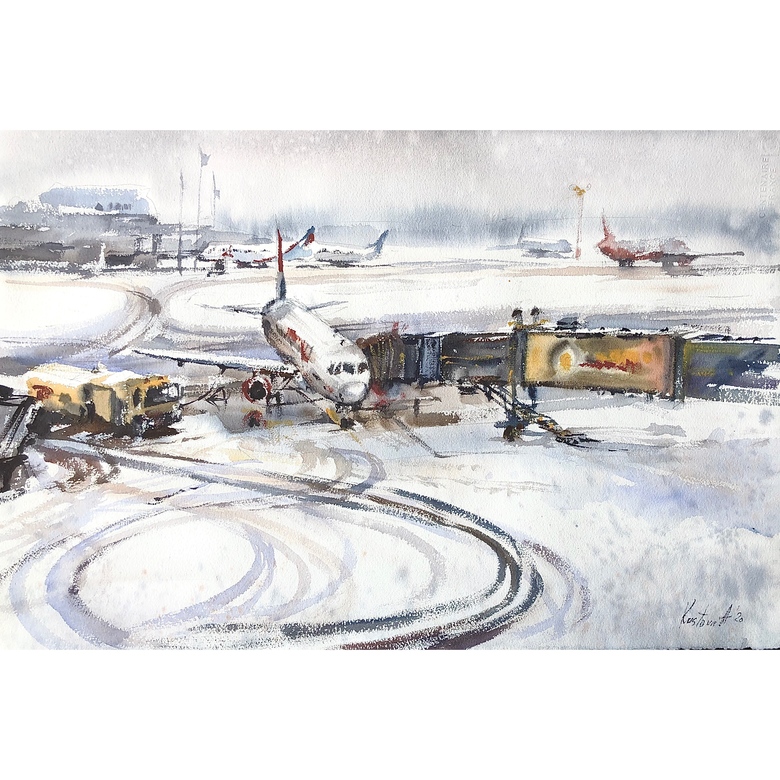 Painting “Airport  ”