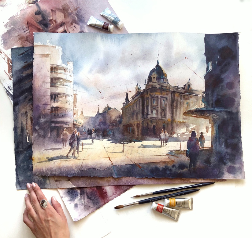 Painting “Cityscape  ”