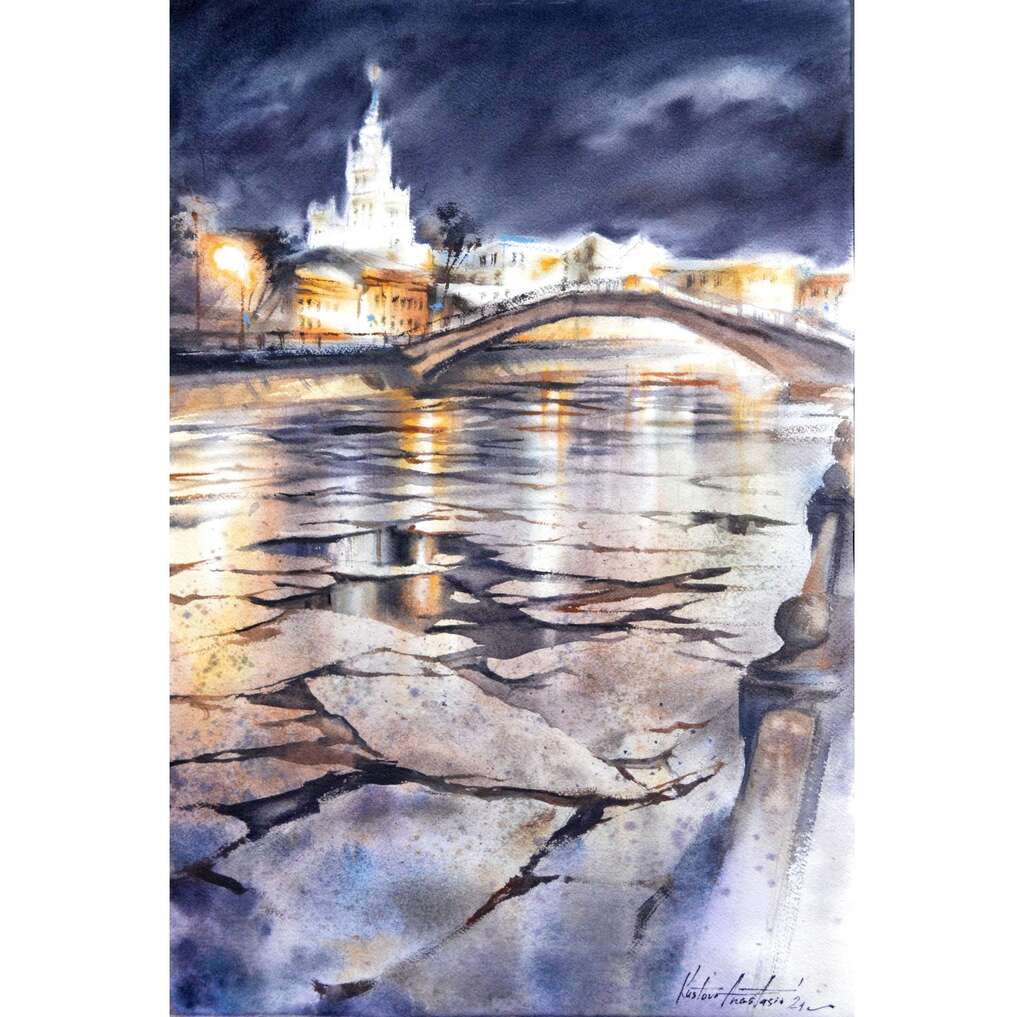 Painting “Winter in Moscow“