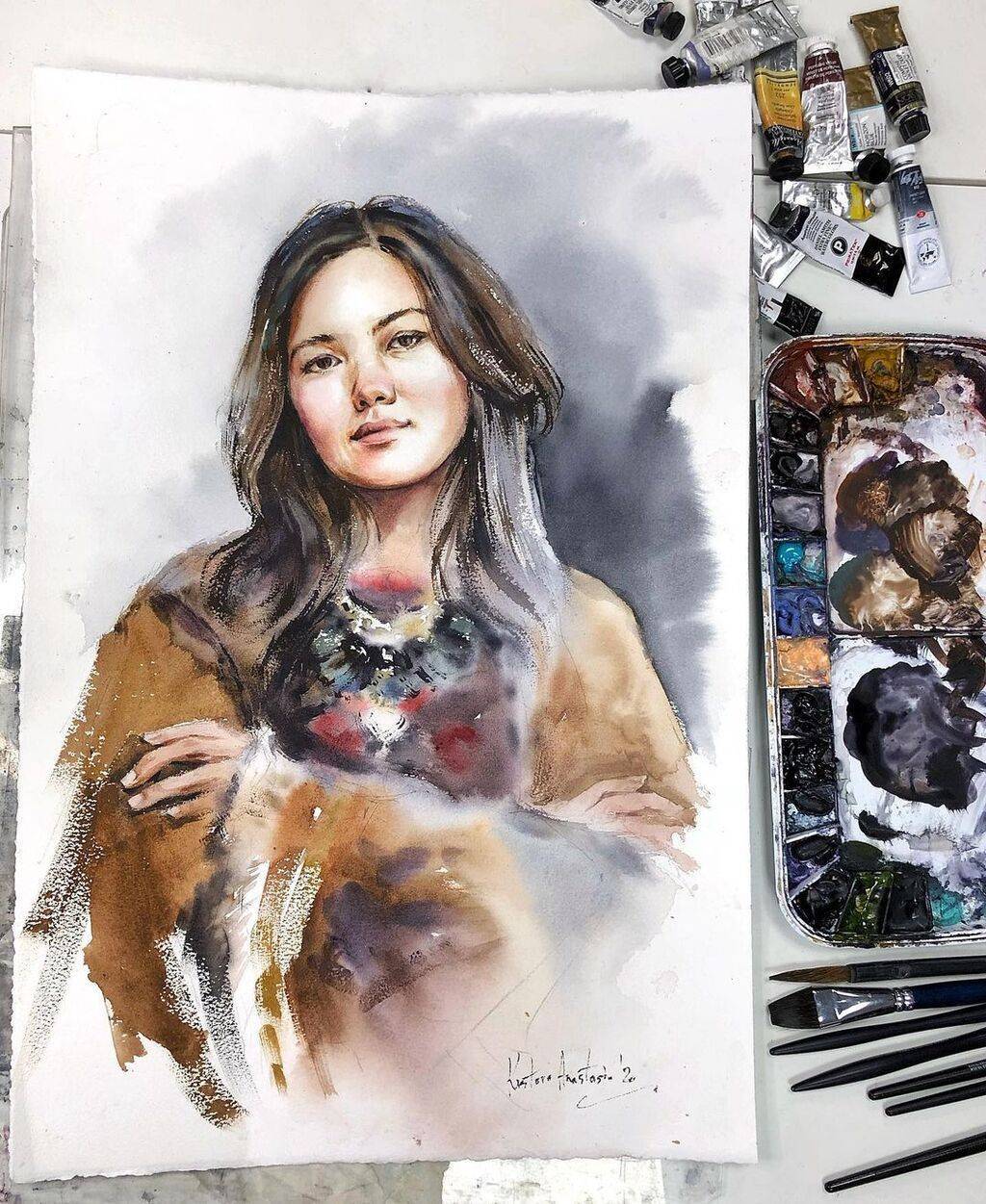 Painting “Beautiful woman“