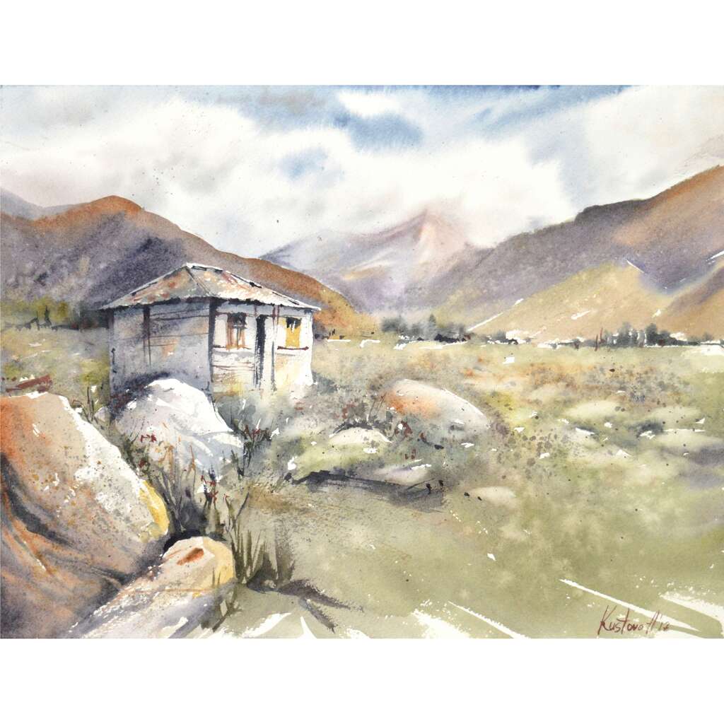 Painting “The hut“