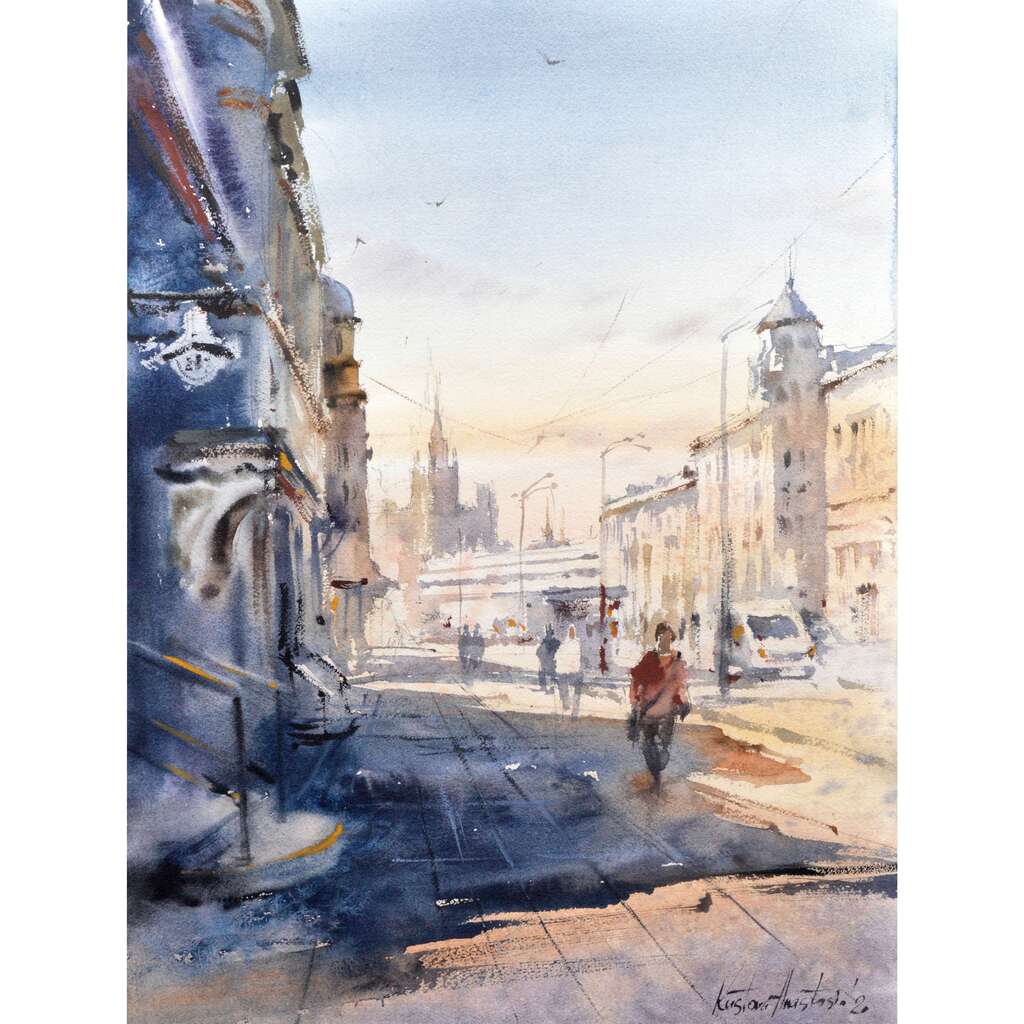 Painting “Moscow street“