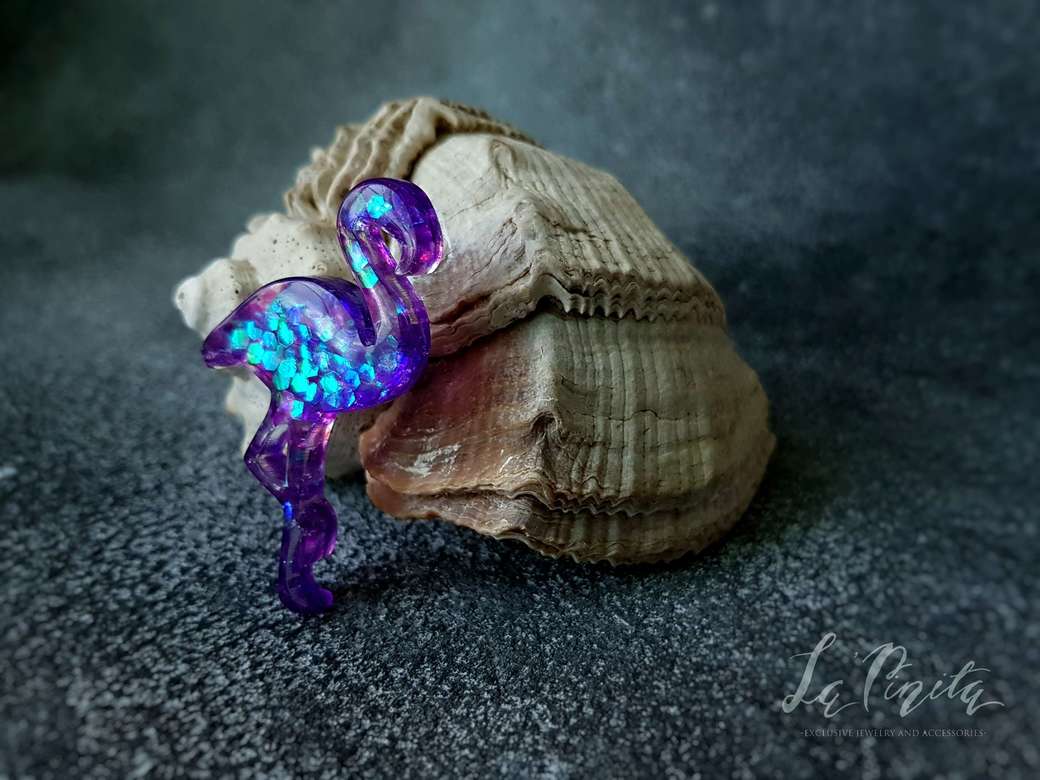 Брошь Фламинго