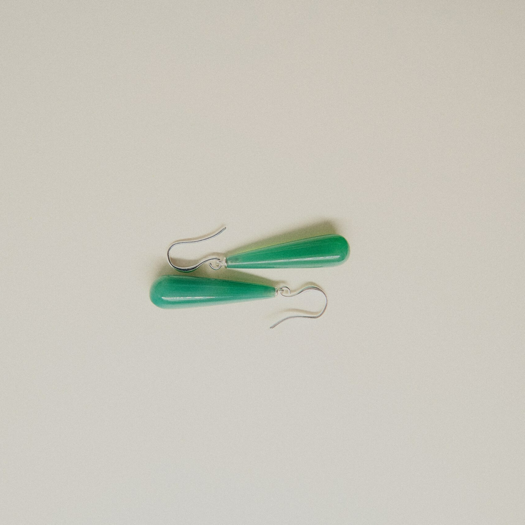 Серьги Green Agate