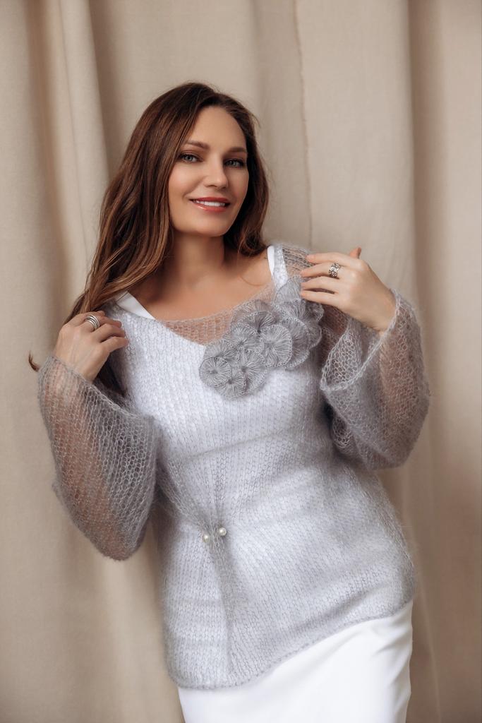 МК паутинка с декором цветы ЛИЛИТ