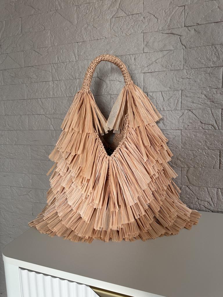 совместное вязание сумки "Шепот соломы"