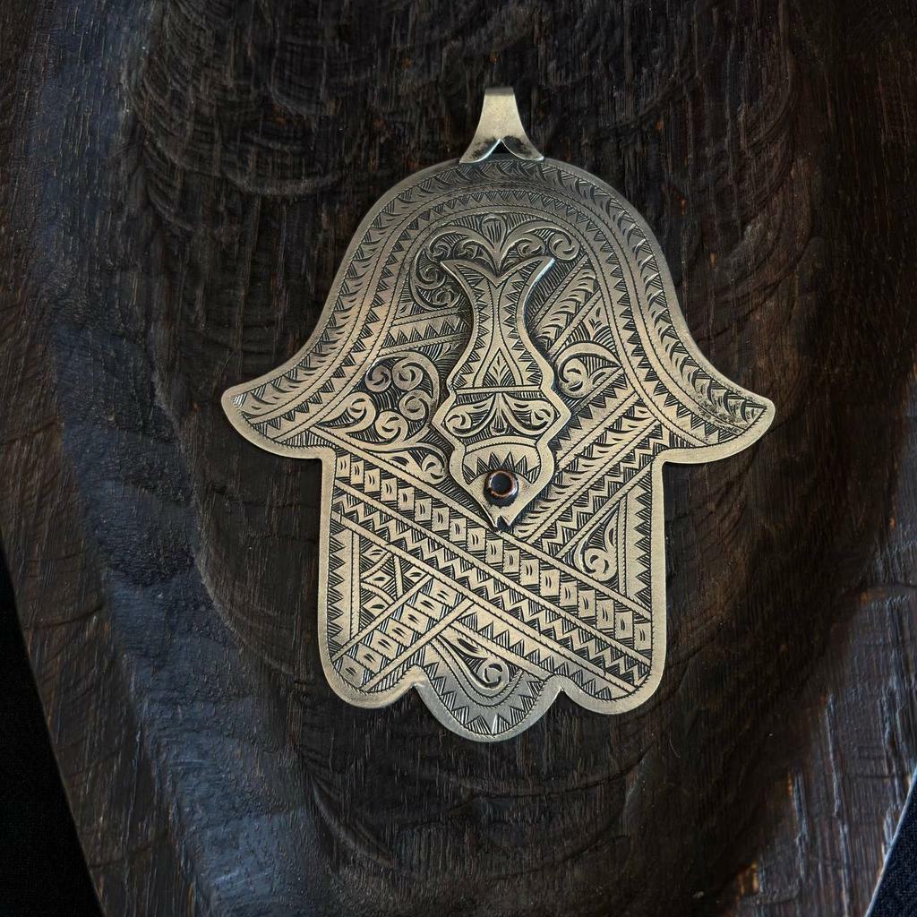 винтажный кулон с хамсой