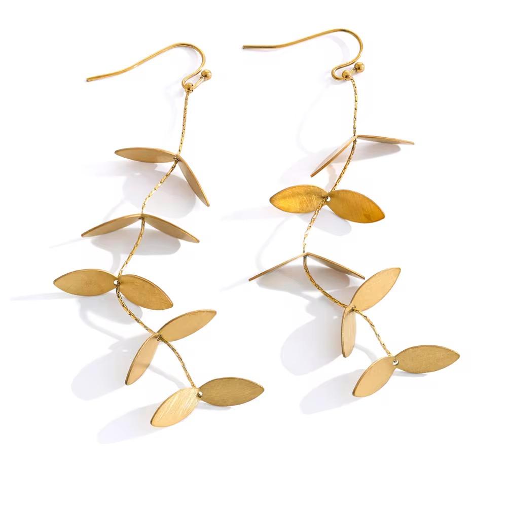 Серьги Leaves