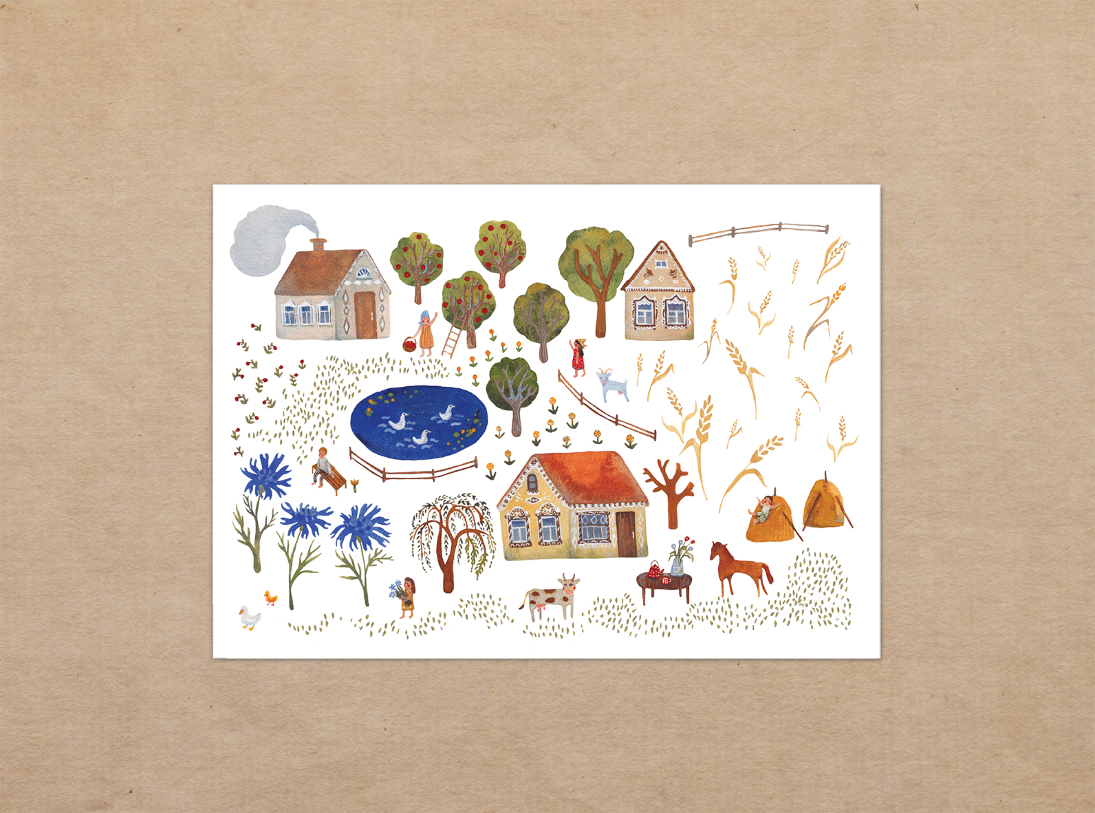 Открытка "Лето вспоминая"