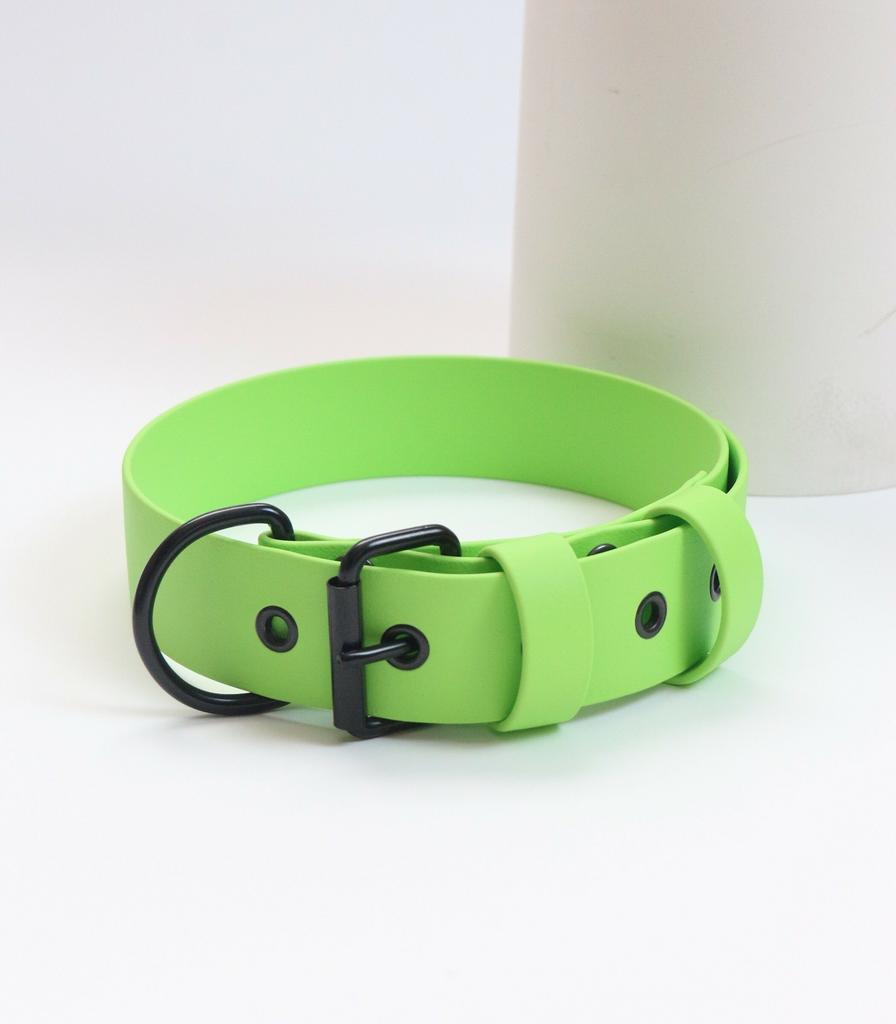 Широкий ошейник салатовый 38мм