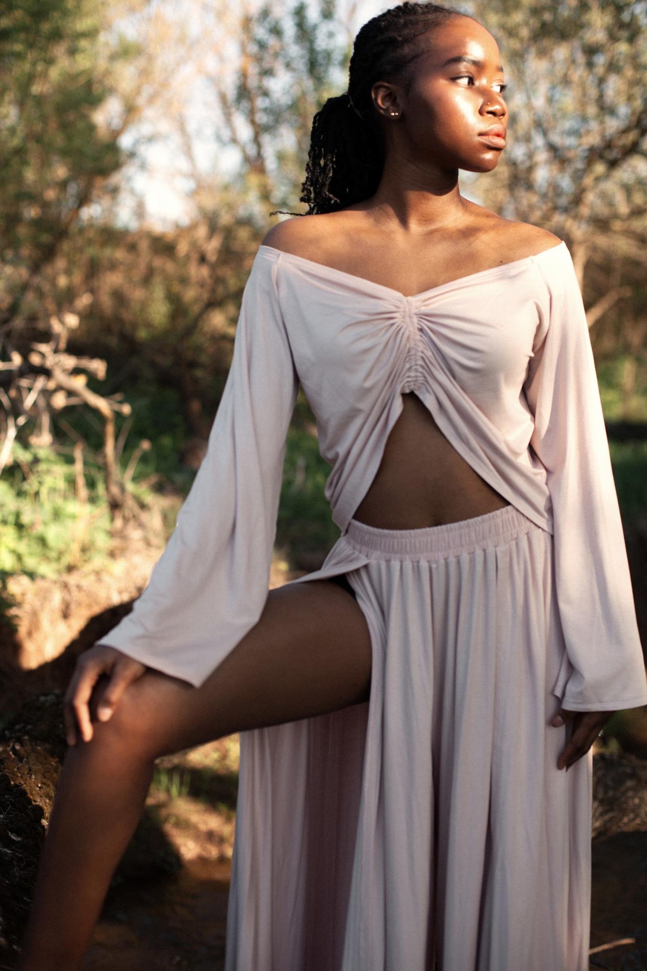 Топ с кулиской