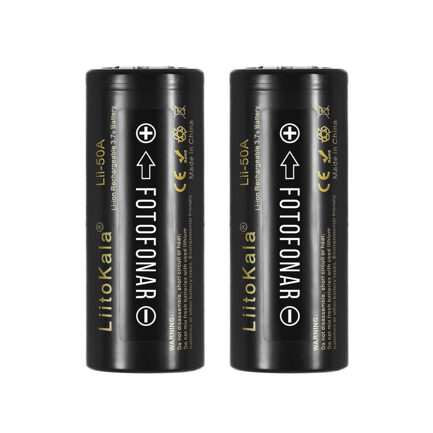 Аккумуляторные батареи LiitoKala 26650, 5000 mAh