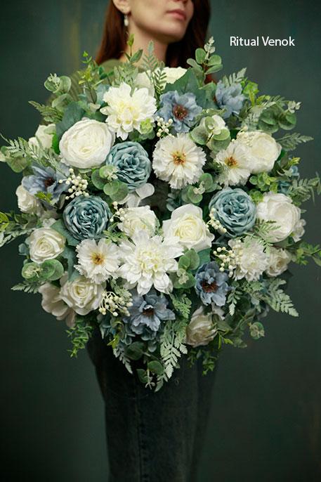 Искусственный венок "Вольтер" диаметр 55 см